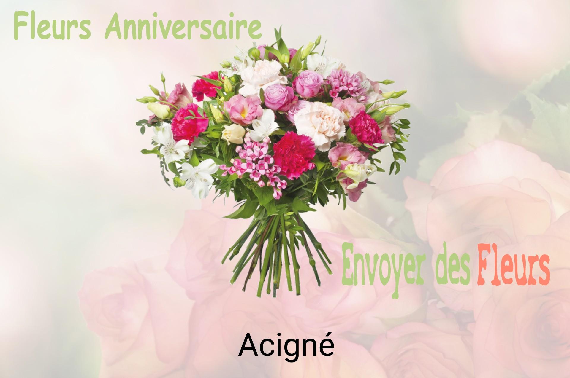 Bouquet de fleurs d’anniversaire livré à Acigné